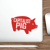 Capitalist Pig Die-Cut Sticker