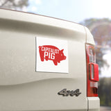 Capitalist Pig 5x5 Car Magnet